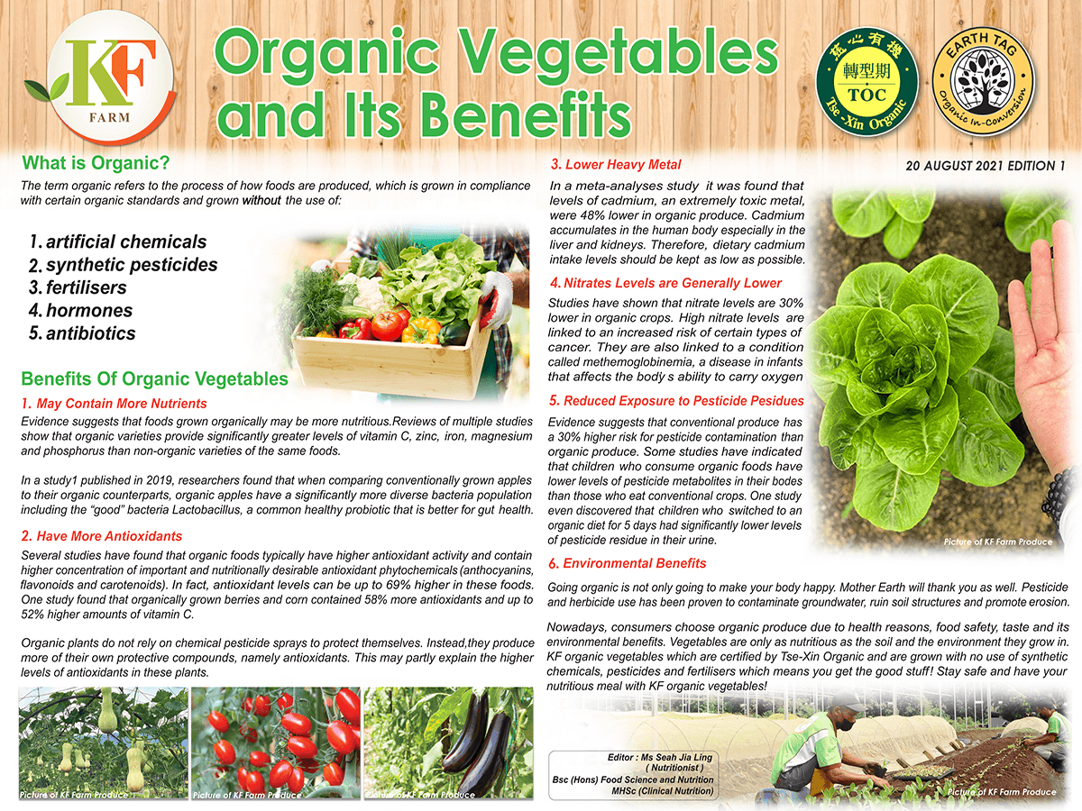 Organic Vegetables and Its Benefits